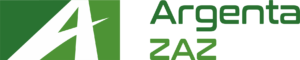 Logo Zakładu Aktywności Zawodowej Argenta w Łomży.